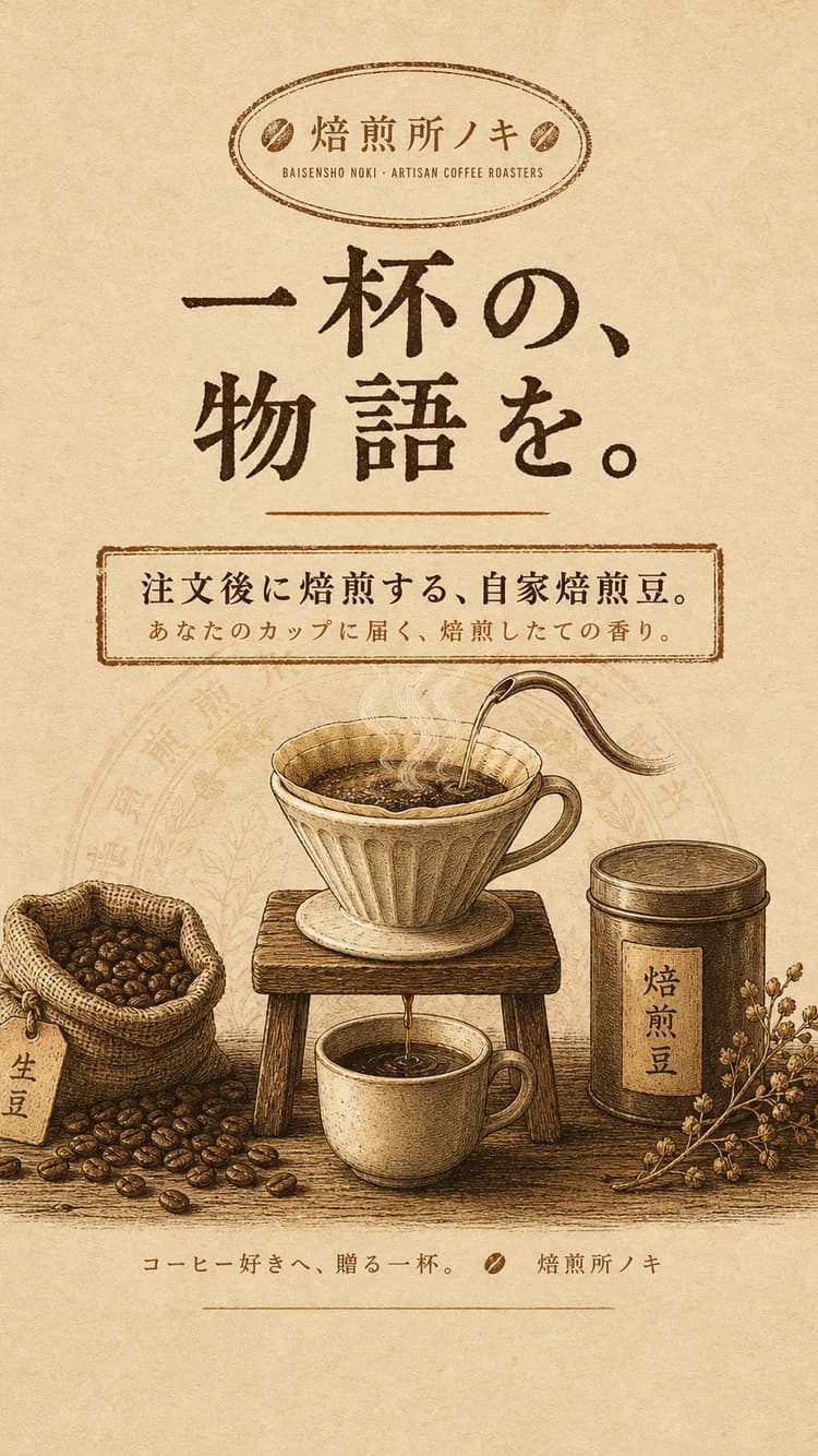 自家焙煎珈琲