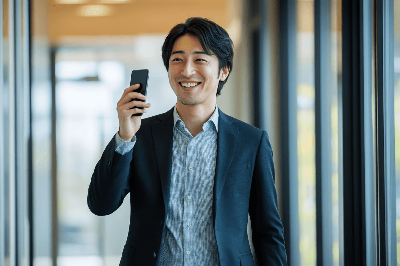 スマホでLPを作る人のイメージ